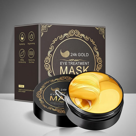 24K Gold Under Eye Patches — Anti-Wrinkle & Depuffing Hydrogel Masks