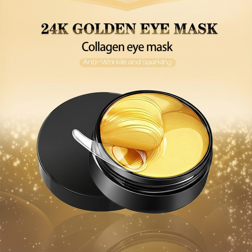 24K Gold Under Eye Patches — Anti-Wrinkle & Depuffing Hydrogel Masks